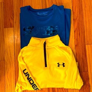 2- UA shirts. Size 10